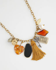 Chico's - Charm & Stone Short Necklace