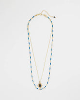 Chico's - Double-Strand Sodalite Pendant Necklace