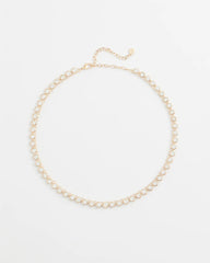 Chico's - Goldtone Tennis Necklace