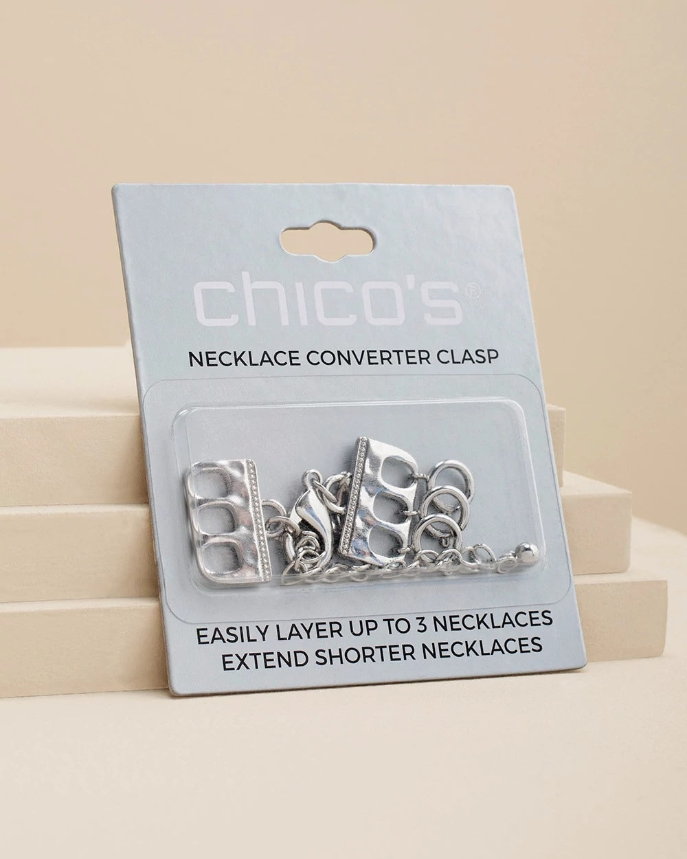 Chico's - Silvertone Necklace Converter