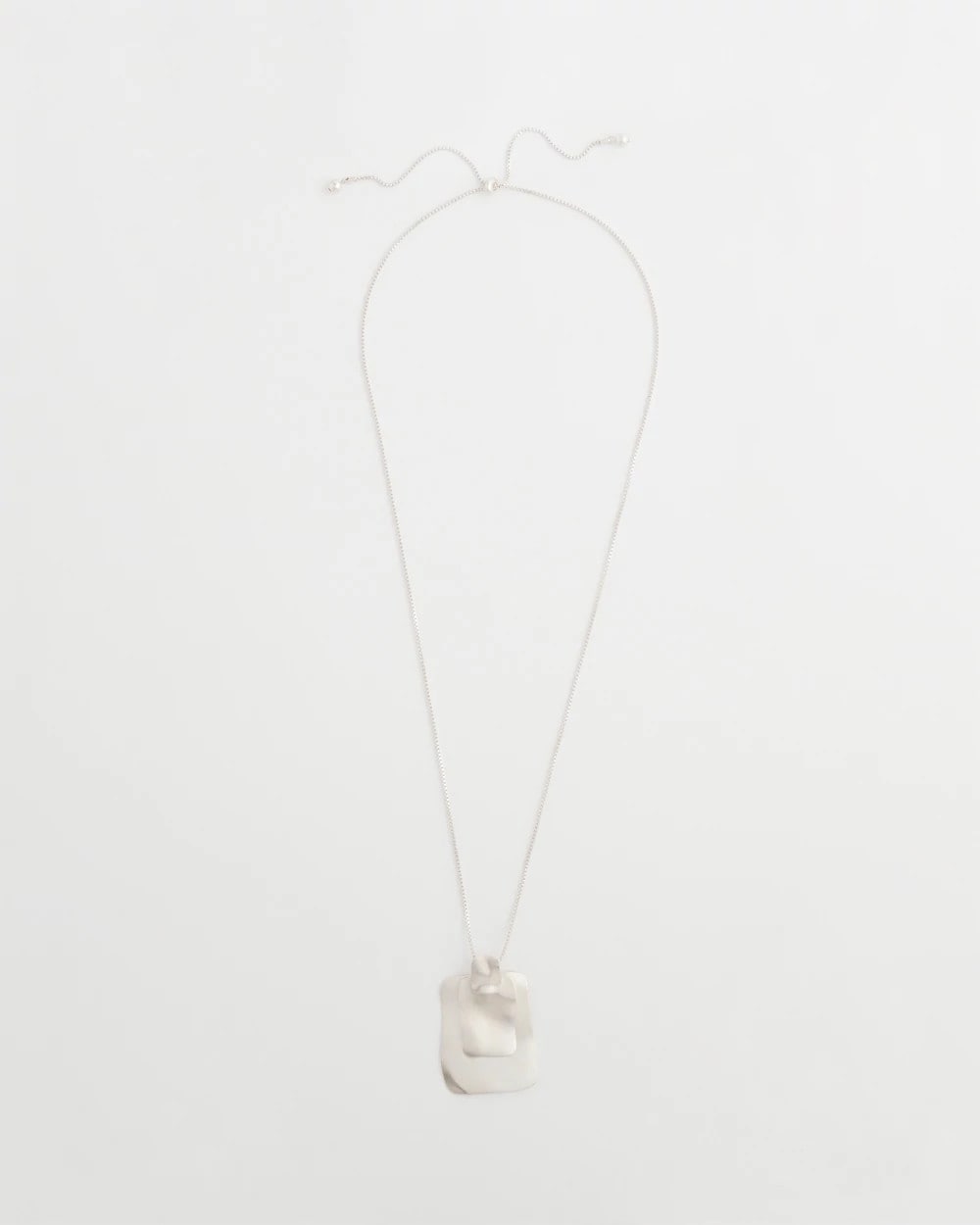 Chico's - Adjustable Square Pendant Necklace