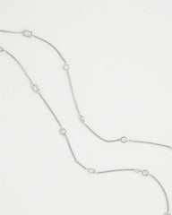 Chico's - Fine Crystal Long Chain Necklace