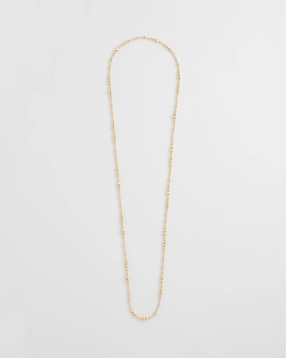 Chico's - Goldtone Long Beaded Necklace