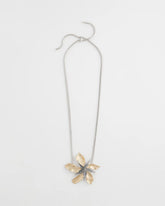 Chico's - Chico's Originals Mixed Metal Flower Pendant Necklace