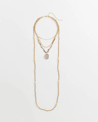 Chico's - Convertible Agate Pendant Necklace