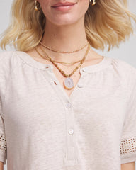 Chico's - Convertible Agate Pendant Necklace