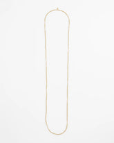 Chico's - Long Goldtone Seed Bead Necklace