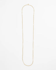 Chico's - Long Goldtone Seed Bead Necklace