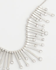 Chico's - Chico’s Originals Silver Slice & Gem Bib