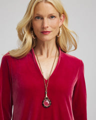 Chico's - Hand Monocle Pendant Necklace