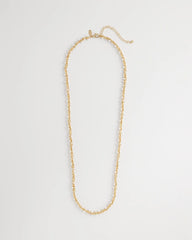 Chico's - Faux Pearl Single-Strand Link Chain Necklace
