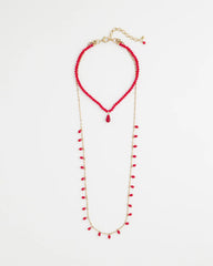 Chico's - Convertible Red Necklace