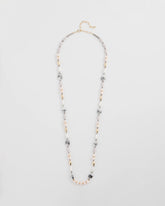 Chico's - Pink Art Deco Beaded Necklace