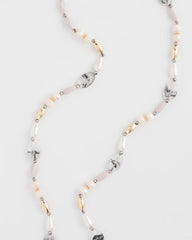 Chico's - Pink Art Deco Beaded Necklace
