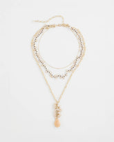 Chico's - Convertible Rose Quartz Pendant Necklace