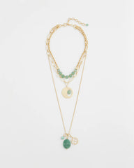 Chico's - Convertible Triple-Strand Pendant Necklace