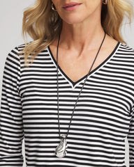 Chico's - Silvertone Adjustable Pendant Necklace