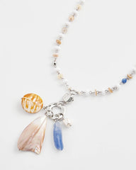 Chico's - Seashell Beaded Pendant Necklace
