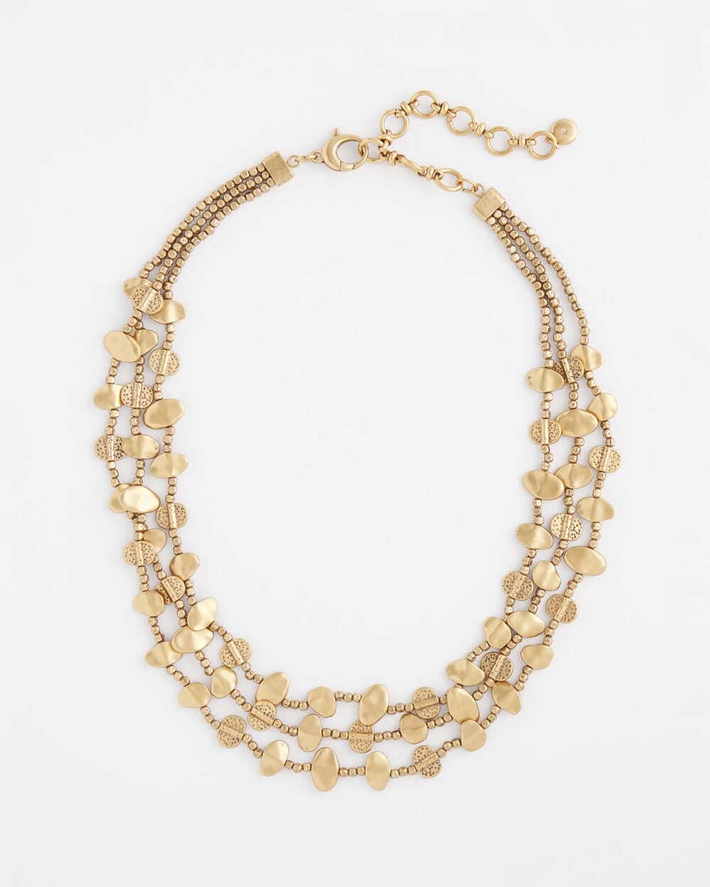 Chico's - Goldtone Nugget Collar Necklace