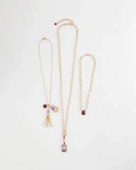 Chico's - Convertible Three-Strand Stone Pendant Necklace