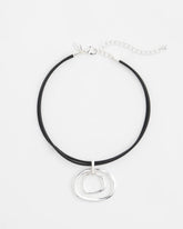 Chico's - Silver Tone Rings Pendant Necklace