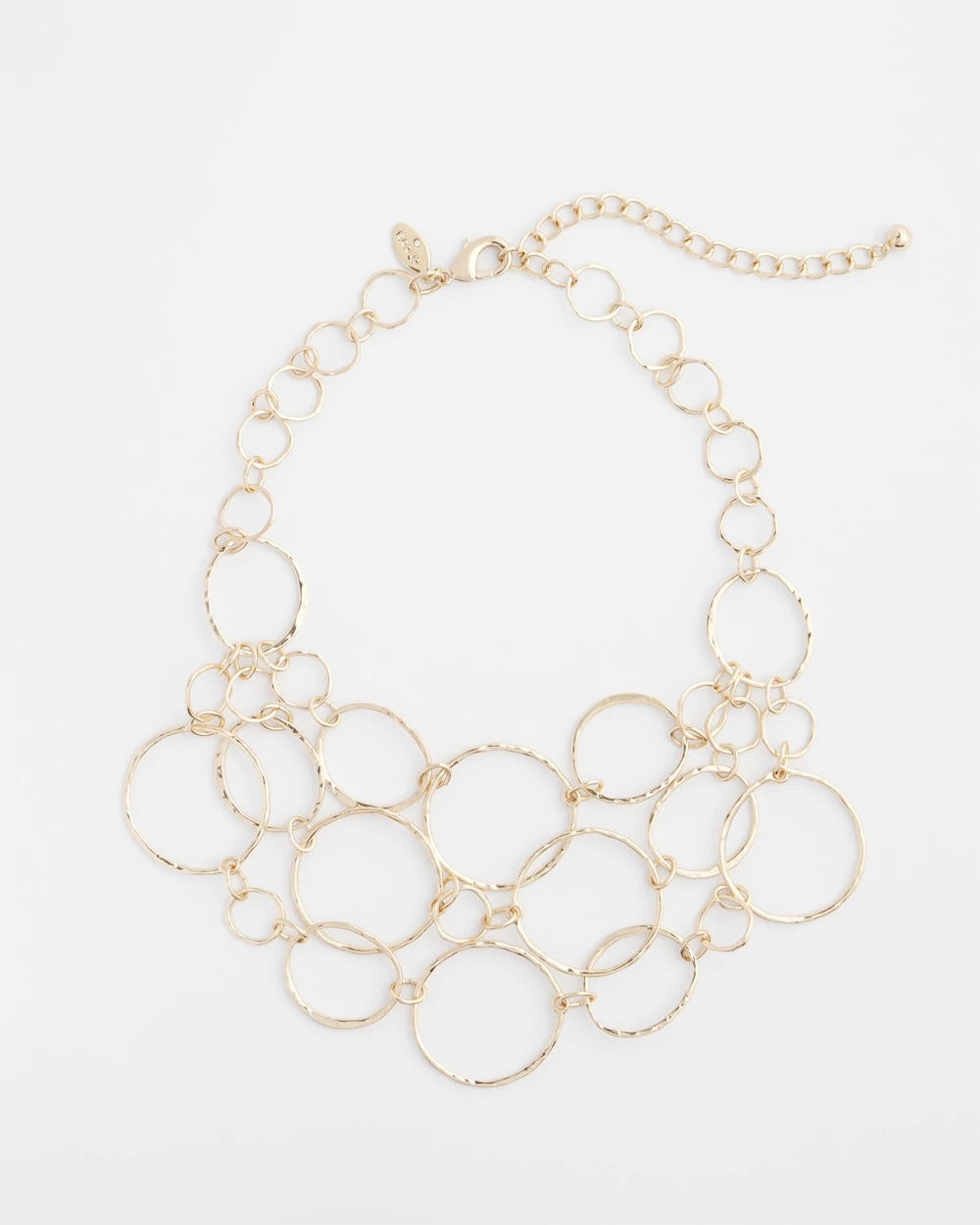 Chico's - Short Goldtone Multi-Strand Link Necklace
