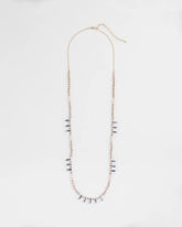 Chico's - Purple Beaded Single Strand Necklace