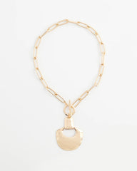 Chico's - Goldtone Toggle Pendant Necklace