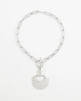 Chico's - Silvertone Toggle Pendant Necklace