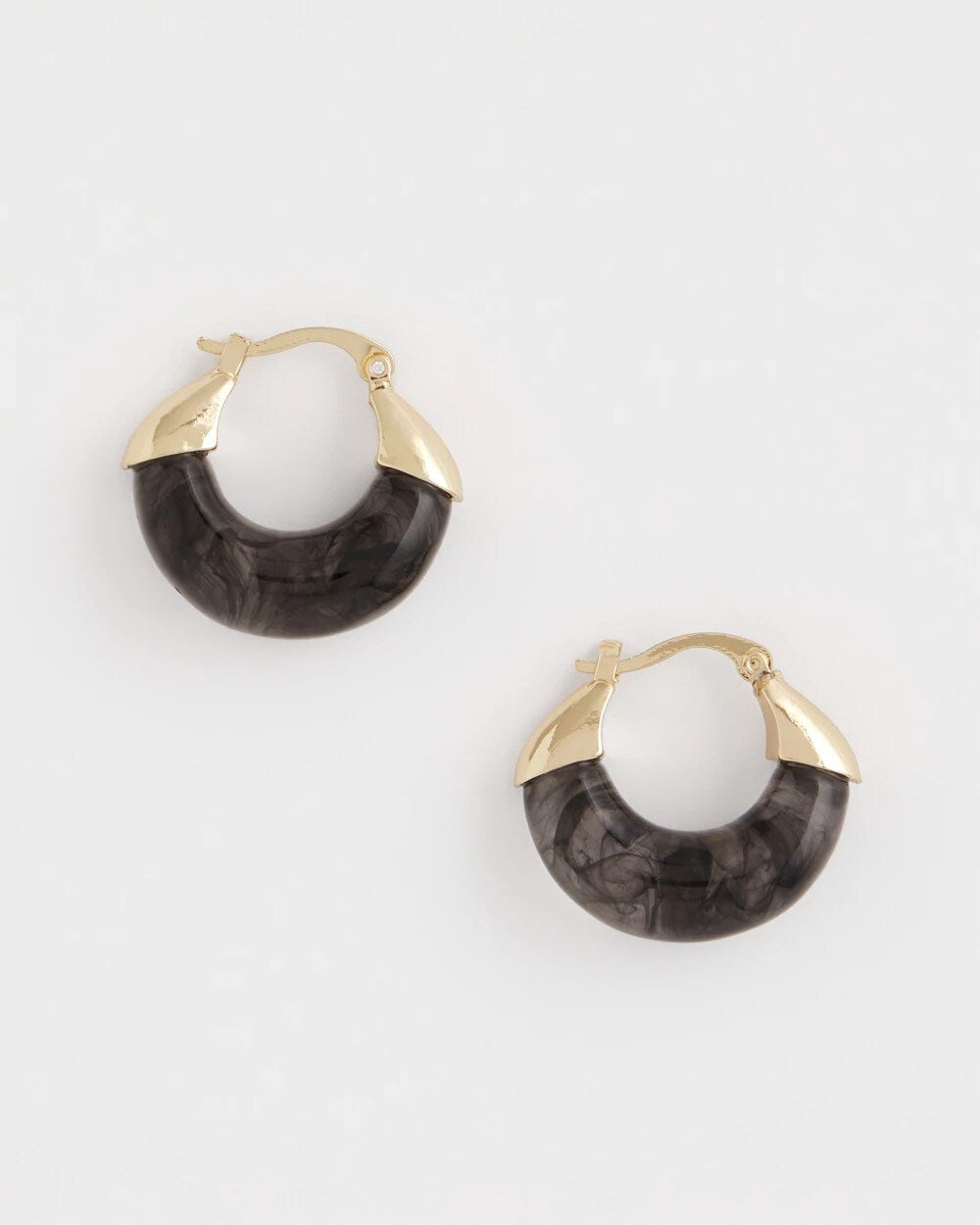 Chico's - Marble Gold Hoop Earrings