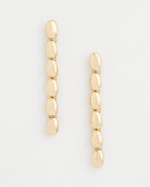 Chico's - Gold Linear Beaded Earrings