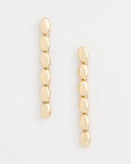 Chico's - Gold Linear Beaded Earrings