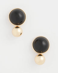 Chico's - Black Sphere Drop Earrings