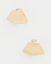 Chico's - Gold Fan Clip On Earrings