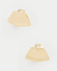 Chico's - Gold Fan Clip On Earrings