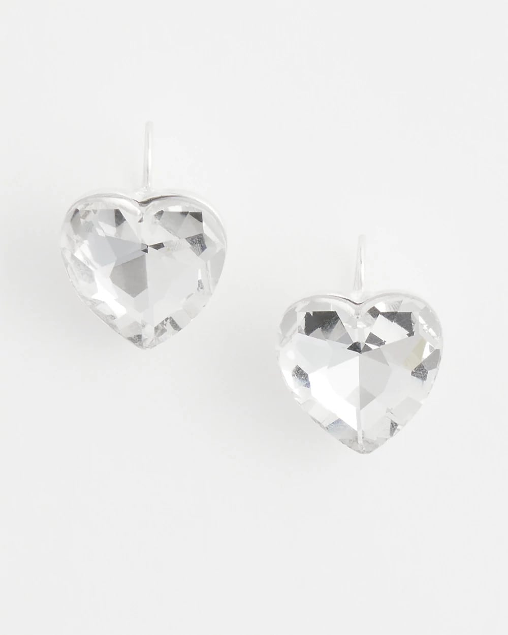 Chico's - Crystal Heart Gem Drop Earrings