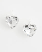 Chico's - Crystal Heart Gem Drop Earrings