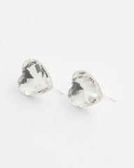 Chico's - Crystal Heart Gem Drop Earrings
