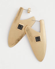 Chico's - Gold Triangle Linear Earrings