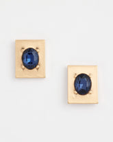 Chico's - Blue & Gold Stud Earrings