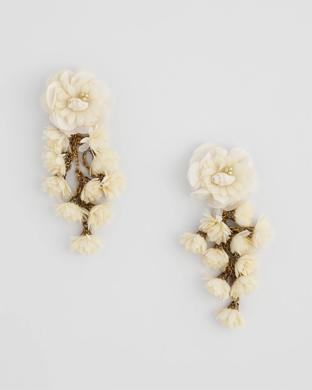 Chico's - No Droop® Flower & Conch Shell Earrings
