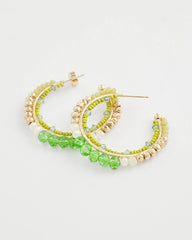 Chico's - No Droop® Beaded Hoop Earrings