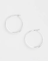 Chico's - Cassie Silver-Tone Hoop Earrings