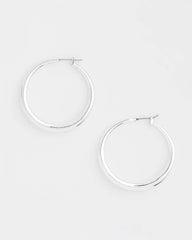 Chico's - Cassie Silver-Tone Hoop Earrings