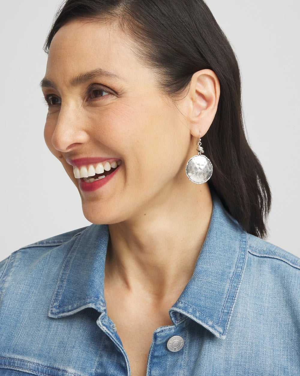 Chico's - Tayla Drop Silver Earrings