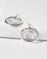 Chico's - Silver Tone Drop Pendant Earrings