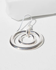 Chico's - Silver Tone Drop Pendant Earrings