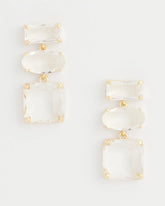 Chico's - Neutral Faceted Drop Earrings
