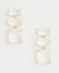 Chico's - Neutral Faceted Drop Earrings