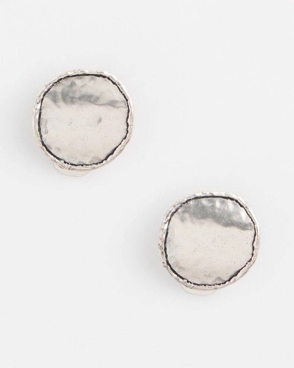 Chico's - No Droop™ Silver Tone Clip-On Earrings